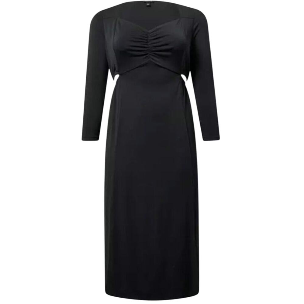 NWOT Torrid Black Cut Out Studio Knit Maxi Dress